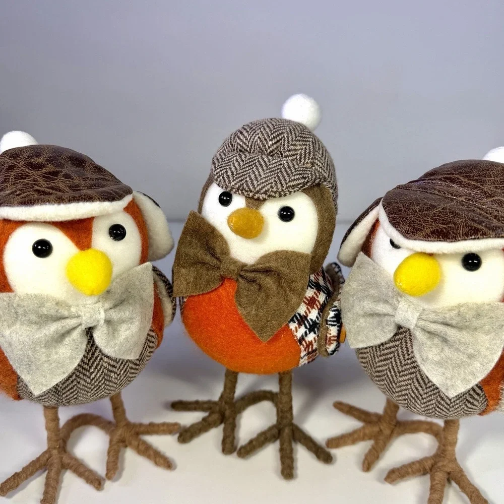 2015/2016 Target Spritz Fall Birds Sherlock & Herringbone Robin Set of 3 Rare